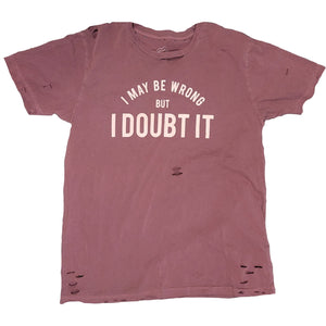 
                  
                    I may be Wrong, but I Doubt it.
                  
                